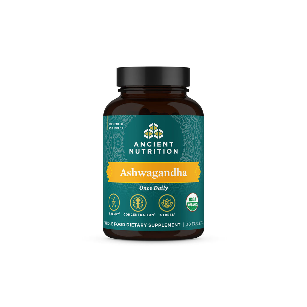 Organic Ashwagandha Tablets (30 Tablets) bottle